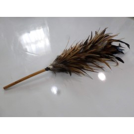 Real chicken rooster feather duster 17 inch