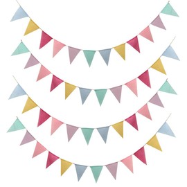 Serwoo Bunting Chains Banner Garland Outdoor Decoration for Wedding, Party, Christmas, Birthday Party