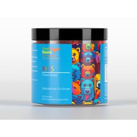 Kids Powerbears Multivitamins Vitamin Gummies (Pack of 60) for Energy, Concentration and Immune System FeelGoodBears & Friends