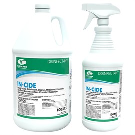 Theochem In-Cide Hospital Grade Disinfectant Spray - EPA Registered Cleaner Kills 99.9% MRSA, H1N1- Medical Grade for Home Office Clinic - Fresh Scent - 1 Gallon + 32oz Bundle