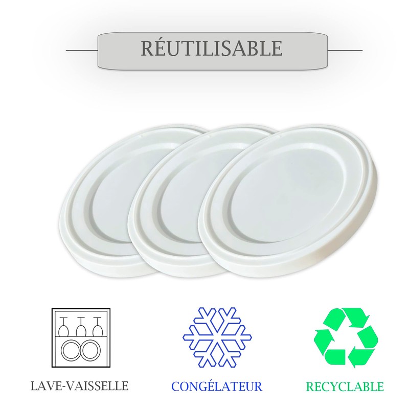 XILMARK Yoghurt Lids Compatible with La Fermière, Yogurt Lids 67