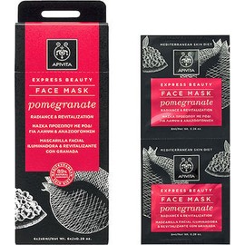 Apivita Express Beauty Revitalizing and Radiance Mask Pomegranate, 2x8ml