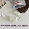 Cute Aesthetic Yellow Polka Dot Pattern case for AirPods 1/2
