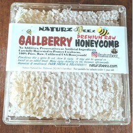 NATURZ BEEZ PREMIUM HONEYCOMB CLOVER COMB 14oz 400g 100% PURE UNFILTERED HONEY