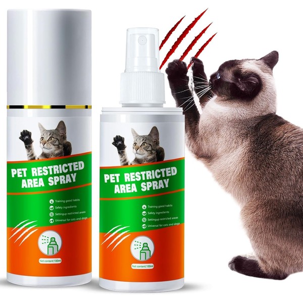 Premium Cat Deterrent Spray: 120ML Cat Repellent Indoor for Cat
