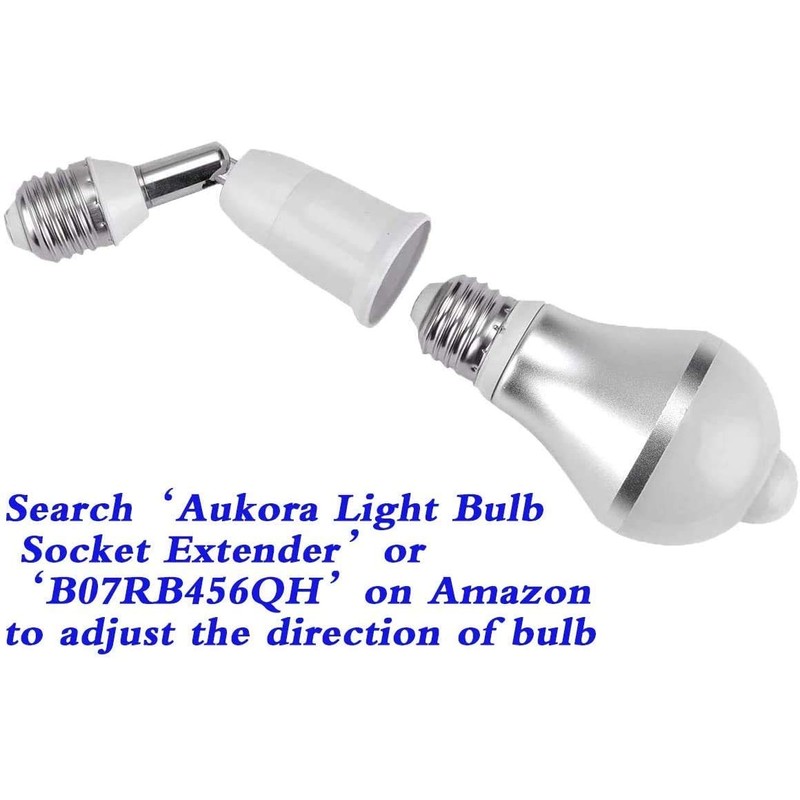 Aukora Motion Sensor Light Bulbs 4-Pack, 12W (100-Watt Equivalent) E26