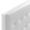 Modway Emily Tufted Button Faux Leather Upholstered Queen Headboard in