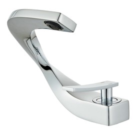 Bathroom Sink Faucet 1 Hole - Brushed Nickel Bathroom Faucet Single Handle Faucets for Sink - Brass Modern Unique Design SHUNLI