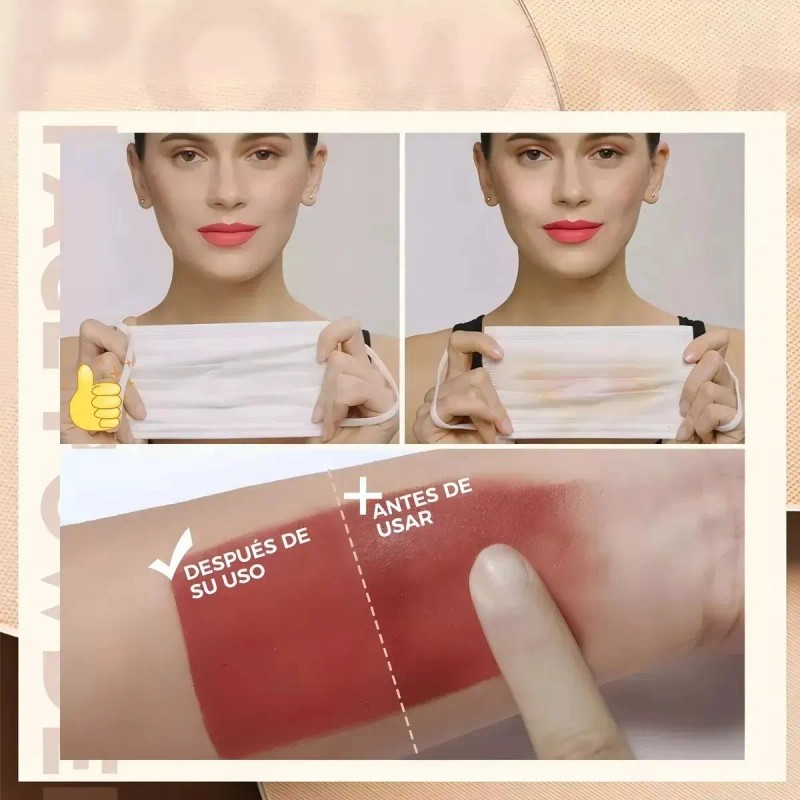 Base De Maquillaje Polvo Compacto Fijador Matte
