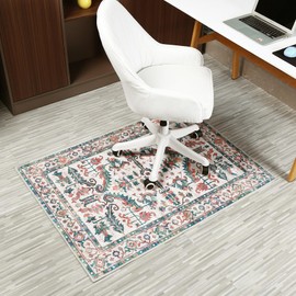 FUANGUI Office Chair Mat for Hardwood/Tile Floor - 36"x48", Desk Chair Mat for Rolling Chairs, Computer Gaming Mat - Anti Slip, Non-Curve Floor Protector