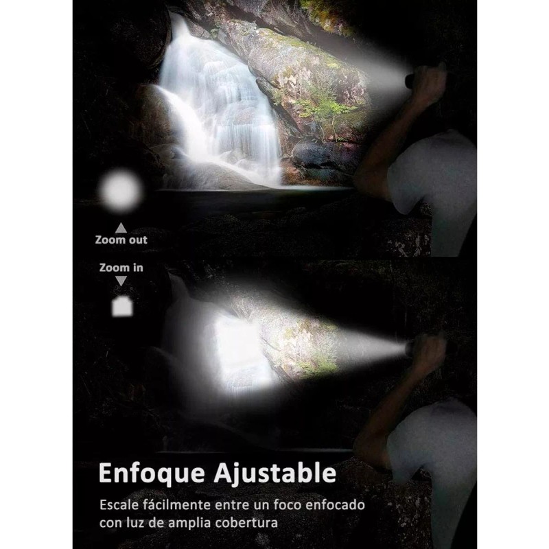 Led Lampara Tactica 3000 Lumens Cree Led T6 Recargable 8800mah