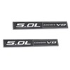 2X 5.0L Coyote V8 Emblems, 3D Trim Fender Hook Trunk