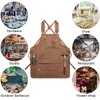 Woodworking Work Apron for Men & Women, Heavy Duty Waxed