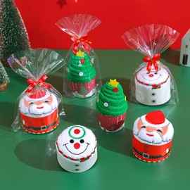 winter gift towel towel (Individually packaged) Snowman 4ea