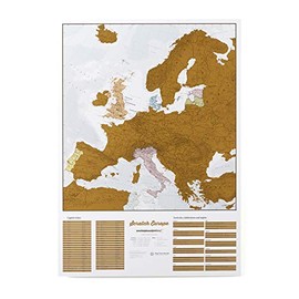 Scratch Off Map Of Europe â Color Europe Wall Map â Scratch Off â 23 x 33