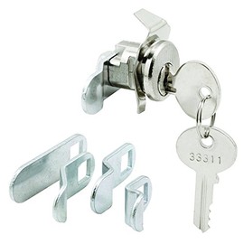 Prime-Line MP4946 Mailbox Lock, 1-9/16 In. Cam Reach, Diecast Construction, Nickel (Single Pack)