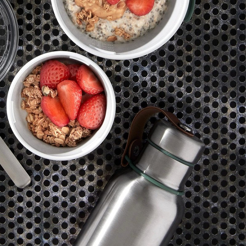 Black+blum (black+blum) Thermal Insulated Bottle L 14005 Silver x Olive