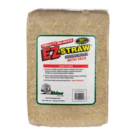 EZ-Straw Seeding Mulch with Tack - Biodegradable Processed Straw - 2.5 CU FT Bale (Covers up to 500 sq. ft.) (2 Pack)