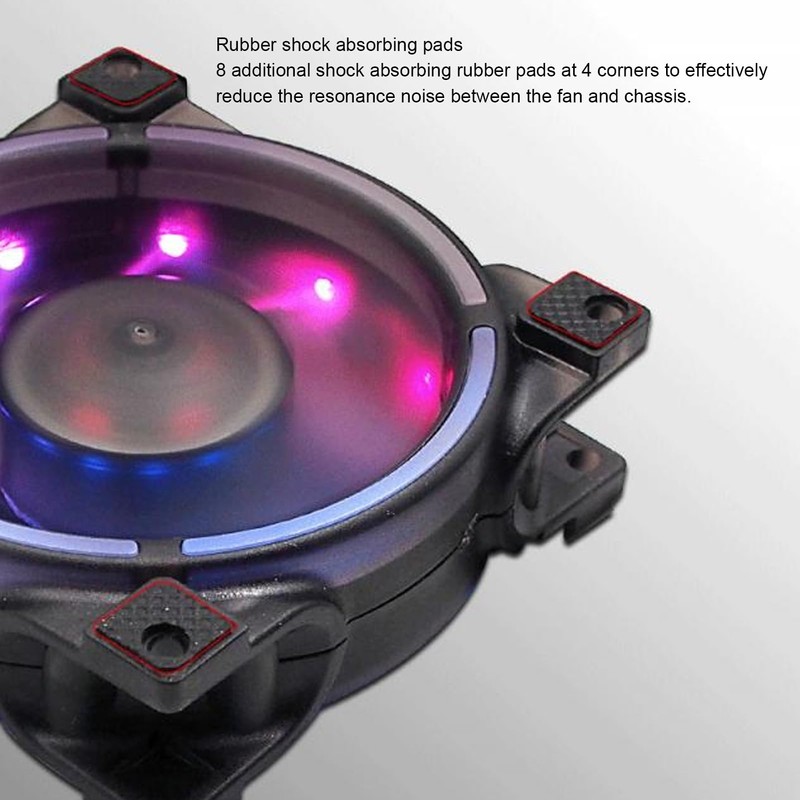 ARGBCaseCoolerFan, PWM Silent Computer Fan, High Performance ARGB Fan, 80mm