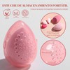 25 Piezas Brochas de Maquillaje con Estuche(Rosa)