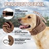 LEOTRAG Dog Calming Hoodie, No Shake Ear Wraps for Dogs,