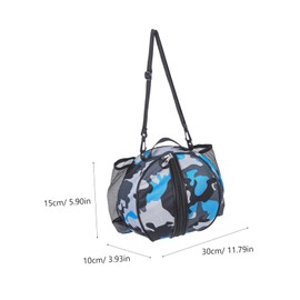 SUPVOX Portable Sling Backpack for Sports Single Shoulder Basketball Bag with Mesh Side Pocket for Soccer Volleyball and Outdoor Activities Lightweight and Convenient Carrying