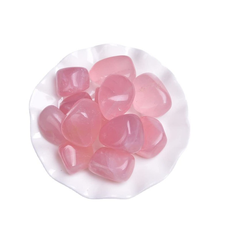 Rose Quartz Healing Crystal Stones, 1.25-2.0" Large Reiki Healing Gemstones