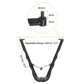 HARFINGTON Adjustable Face Spanner 4mm Dia 134mm Max Opening Universal Inside Angle Grinder Wrench Pin Pliers for Round Nuts with Drilled Holes