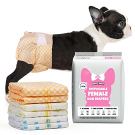 Dono Dog Diapers Female-40PCS, Disposable Female Dog Period Diaper for Heat with Wetness Indicator, Super Absorbent Doggie Puppy Diapers Female for XXS,Small Medium Large Dogs
