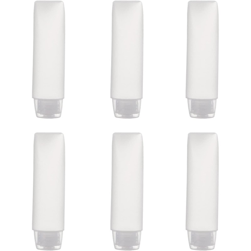 Nlinlin 5 Pcs White 1 oz Travel Bottles Empty Refillable