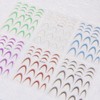 12 Colors Gradient French Tip Nail Stickers, 3D Self-Adhesive Nails