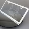 MotorVehicleParts Powder Coated Flat White Slim 2 Hole Stainless Steel
