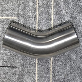 KOTVTM 2" Stainless Steel Elbow 45° Mandrel Bend Elbow - 1.5D/3" CLR Loose Radius - 16GA/.065" Wall - 2" Legs - SS304 Stainless Elbow for Car Modified Exhaust Elbow Pipe, Pipeline engineering, etc