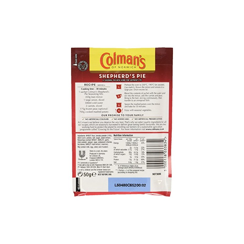 Colman's Shepherd's Pie Mix, 1.75-Ounce Packages (Pack of 12)