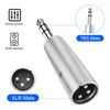 MEIRIYFA 1/4" TRS auf XLR Adapter, XLR 3 Pin Stecker