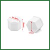 Motoforti 20pcs 17mm Car White Plastic Wheel Lug Nut Bolt