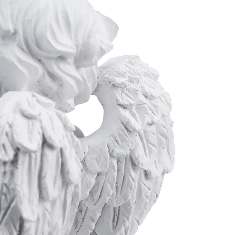 Relaxdays Praying Grave Angel, Artificial Stone, Weather, Frost & UV