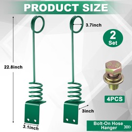 MorningRo 2 Sets Bolt on Hose Hanger 22.8 x 3.1 Inch Hydraulic Hose Hanger for Tractor, Sturdy Material, Green