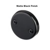 Matte Black Lift & Turn Tub Trim Set with Two-Hole