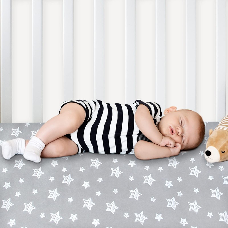 Crib Sheets for Boys or Girls 2 Pack, Fits Standard