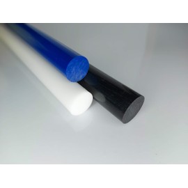 ALT-INTECH® Round Pole Made of POM Blue Diameter 25 mm Length 1000 mm Plastic Round Rod
