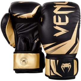 Venum Unisex Challenger 3.0 Boxing Gloves, Black/Gold, 12 oz / 340 g EU