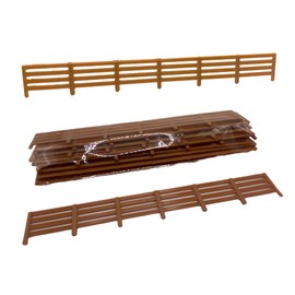 1:76 OO Gauge Fencing Scenery Miniature Modelling Panel Pack UK Model Railway - Brown