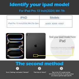 Thryxop Thryxop Genuine Leather Case for iPad Pro 13 inch (M4) 2024 with Pencil Holder | Slim Protective Cover with Adjustable Stand, Auto Wake/Sleep, Premium Leather | Brown