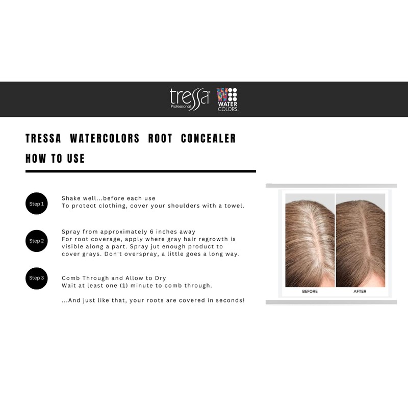 Watercolors Root Concealer Touch Up Texture & Volume Spray, Covers