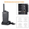 Retevis RB26 Two Way Radios Long Range Rechargeable,2000mAh Portable GMRS