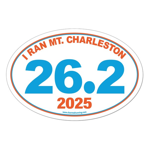 Charmed Running Brand I Ran Mt. Charleston Marathon 26.2 Car
