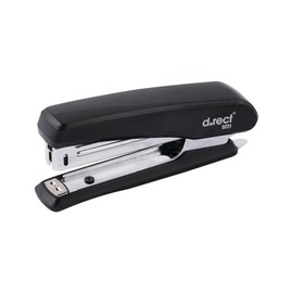 D.RECT 5221 20K Stapler | Ergonomic Metal Case | 20 Sheets | Paper Stapler | Perfect for Office or Home | Ideal for Organizing Documents, Black