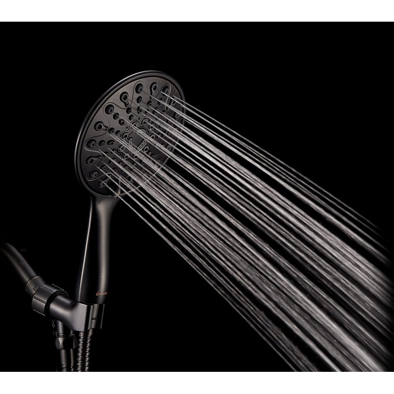 Couradric Handheld Shower Head, 6" Oil-Rubbed Bronze Face 6 Spray