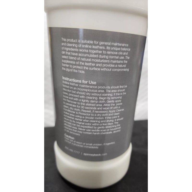 SPINNEYBECK CLEANER CONDITIONER & PROTECTOR FOR ANILIINE LEATHER ~ 32